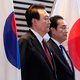 Japan en Zuid-Korea halen banden aan tijdens zeldzaam bezoek