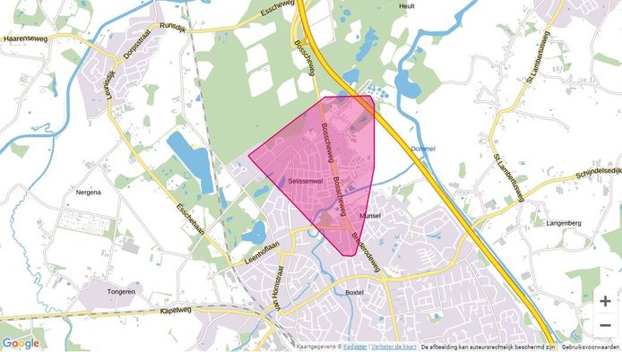 Stroomstoring in Boxtel