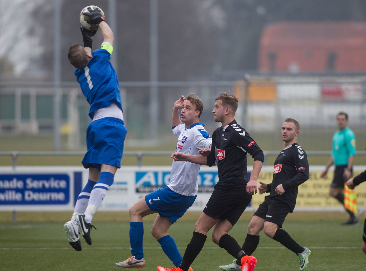 Beeld van Deurne - Someren op 19 februari 2017. Deurne won dat duel met 3-2. Zondag treffen beide ploegen elkaar in Someren.