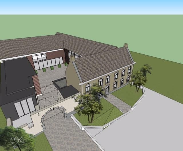 Het nieuwe hotel komt in de voormalige hoeve Blavier recht tegenover het stadion.