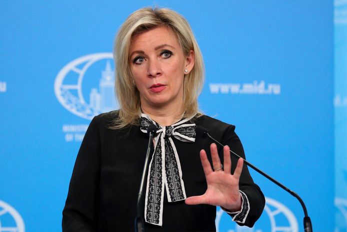 Maria Zakharova, woordvoerster van het Russische ministerie van Buitenlandse Zaken