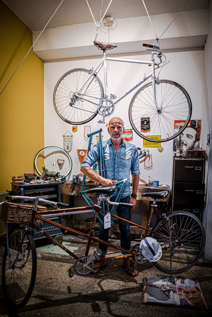 Verkleuren Adviseren Gemeenten Hans Klemkerk ruilt het verkopen van keukens in voor het restaureren van  oude wielrenfietsen | Arnhem | gelderlander.nl