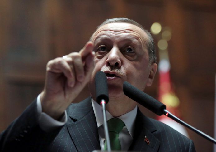 De Turkse president Recep Tayyip Erdogan had afgelopen weekend een militaire interventie aangekondigd.