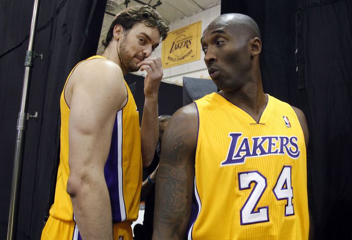 Paul Gasol en Kobe Bryant.