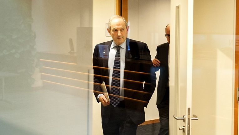 Job Cohen, leider van de commissie-Cohen, voorafgaand aan de persconferentie over de resultaten in het onderzoek naar de rellen tijdens het Project X feest in Haren. Beeld anp