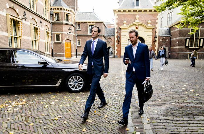 Minister Wopke Hoekstra van Financien (CDA) op het Binnenhof.