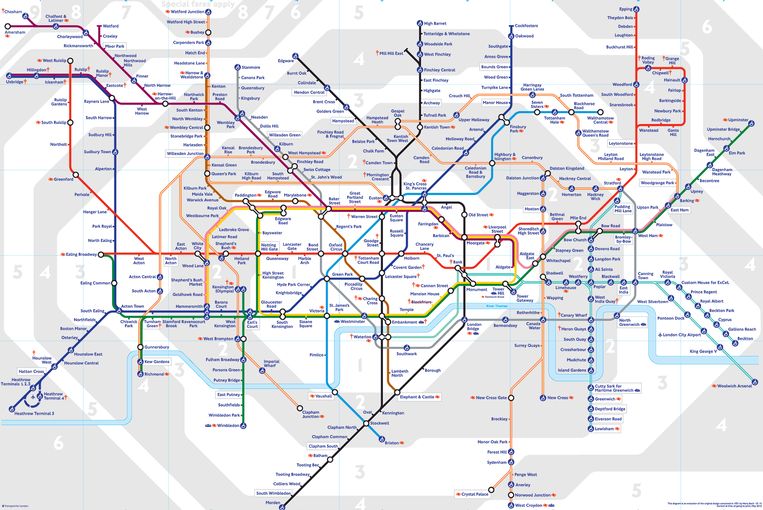 London Underground Map
 Beeld .
