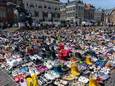 De organisatie besloot de duizenden kinderschoenen op Moederdag op de Grote Markt in Haarlem neer te zetten omdat veel Palestijnse moeders in Gaza hun kinderen hebben moeten begraven.