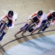 Voor de Nederlandse teamsprintsters is de sprint met drie nog werk in uitvoering