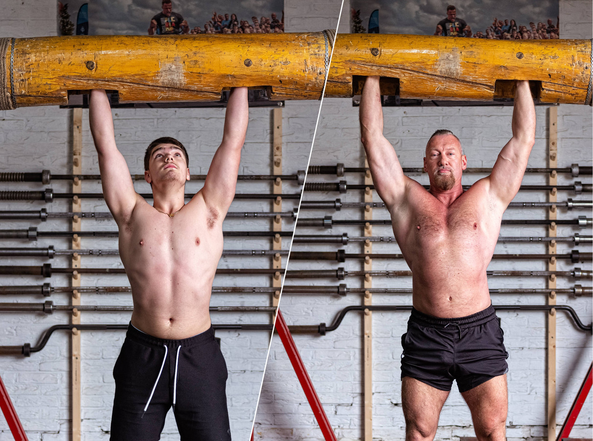 Jan Willem De Graaf Vijf keer per week trainen Jan-Willem (51) en zoon Thanos (16) voor één