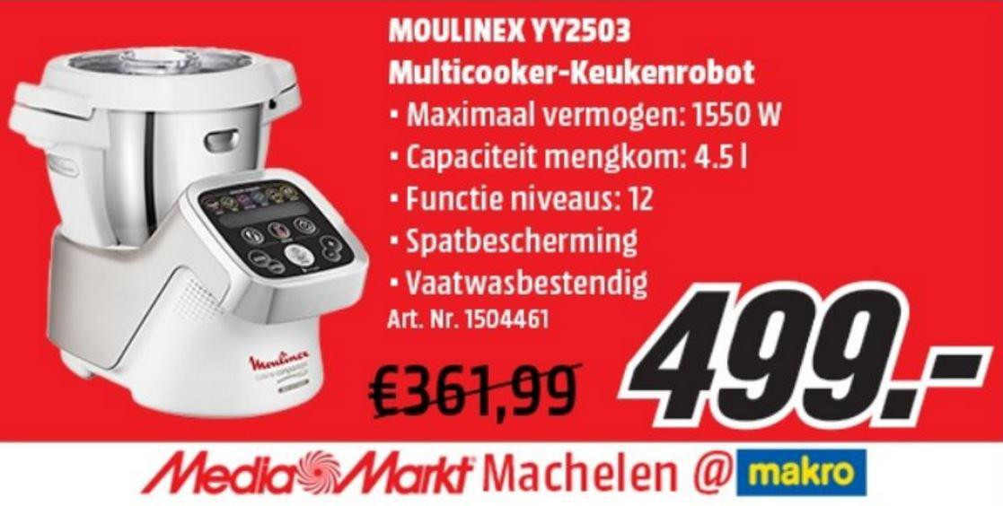 Korting Mediamarkt: keukenrobot van 361,99 voor ... 499 euro | Foto | hln.be