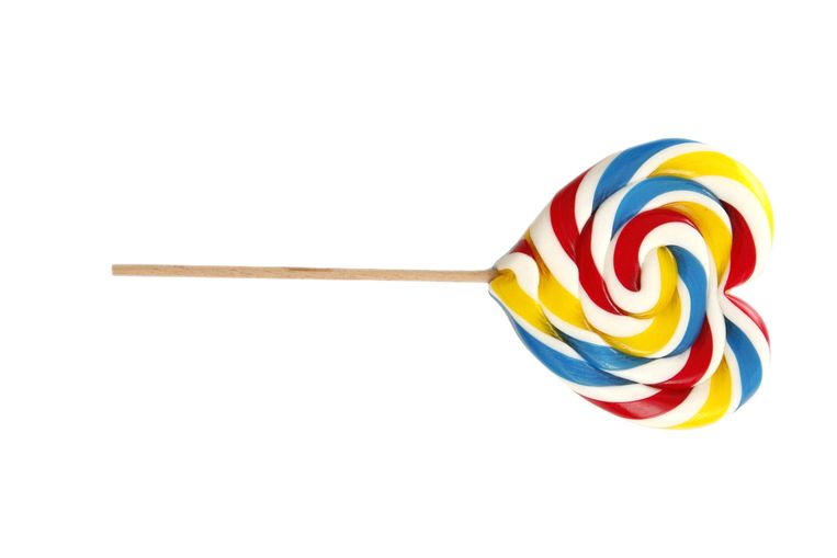 Papa Bubble, kosteloos, 5x snoep Beeld -