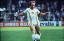 Wilfried Van Moer als Rode Duivel.