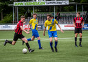 Bob van de Ven aan de bal voor Braakhuizen in de thuiswedstrijd tegen RKVVO.