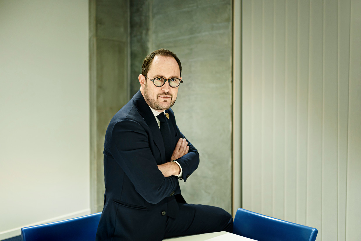 Vincent Van Quickenborne: “Qatargate kan voor de strijd tegen corruptie worden wat Sky ECC is voor de strijd tegen drugs.” Beeld Eric de Mildt