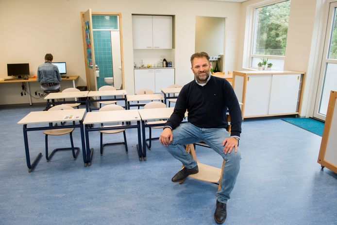 Directeur Martin Boswijk van De Lelie in Harderwijk is heel tevreden over de nieuwe school.
