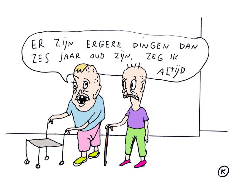 'Tropische insecten en dieren zullen in Europa kunnen gedijen door de klimaatverandering, zoals de mug die dengue en zika verspreidt.' Beeld Kamagurka
