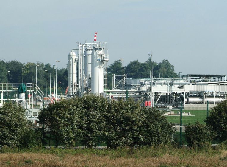 De aardgasopslag van Fluxys in Loenhout. Beeld Fluxys