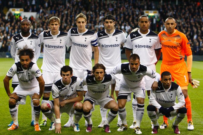 Het team van Tottenham Hotspur voor de kwartfinale tegen Real Madrid.