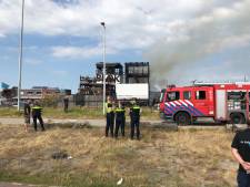 Grote brand in gigantisch kunstwerk in Noord