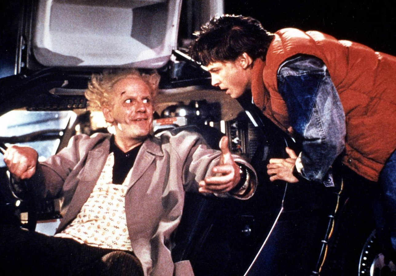 Doc en Marty 33 jaar na Back to the Future weer samen Foto AD.nl