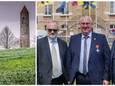 Het Iers Vredespark in Mesen bestaat 25 jaar. Burgemeester Sandy Evrard samen met de Ierse ambassadeur Kevin Conmy en Aodhán Connolly  van Noord Ierland.
