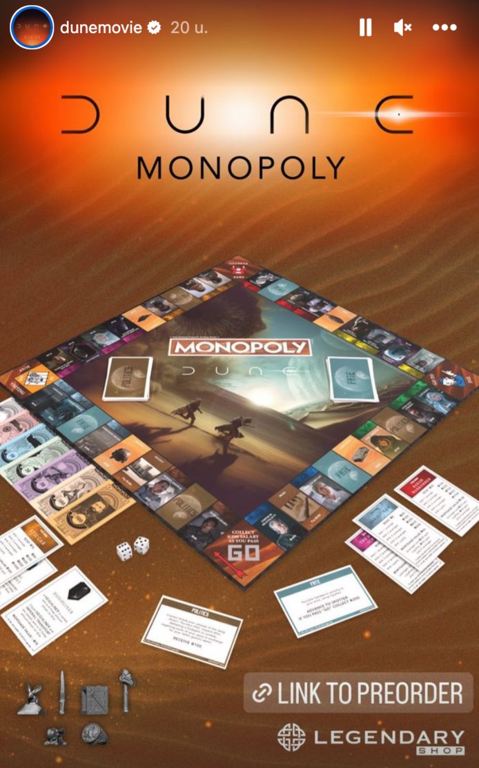 De populaire 'Dune'-franchise krijgt nu een eigen Monopoly-variant.