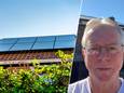Links: beeld ter illustratie. Rechts: Marc Vandewal die tien jaar geleden zonnepanelen op zijn woning plaatste.