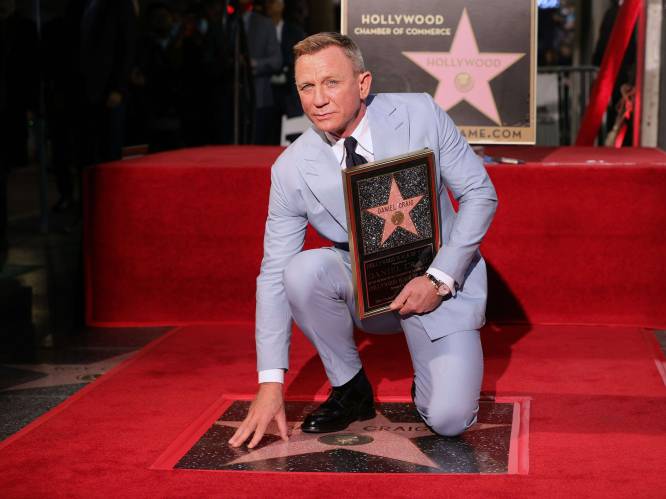 IN BEELD. Daniel Craig krijgt zijn ster op de Walk of Fame
