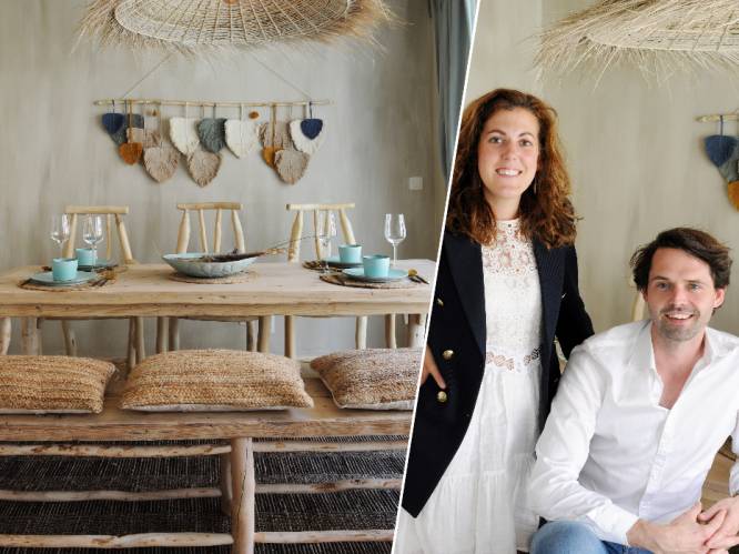 BINNENKIJKER. Het Bohemian beach-verblijf van Elke en Fré in Knokke: “We wilden het gevoel van het strand in huis halen”