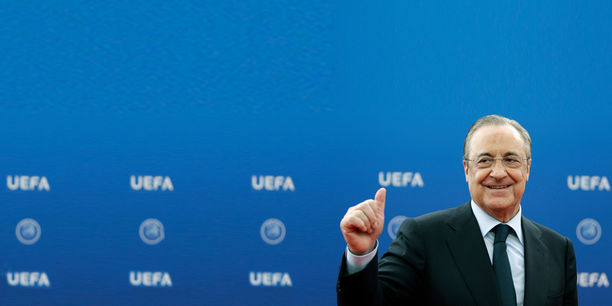Voorzitter Florentino Perez van Real Madrid. Beeld AP