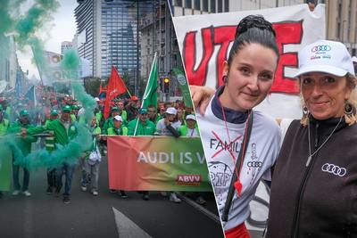 Unions march through Brussels in solidarity with workers in industrial sector: “Keep our jobs here”