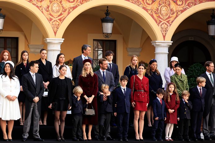 De koninklijke familie van Monaco.