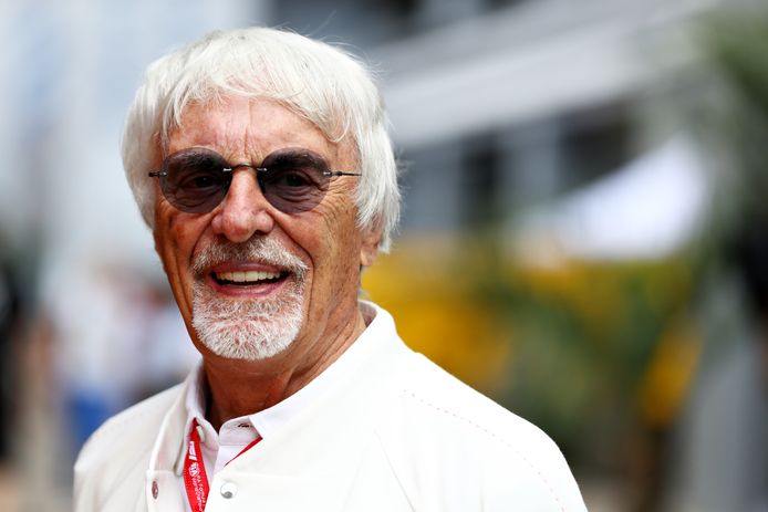 Bernie Ecclestone bij de Grand Prix van Rusland in 2019;