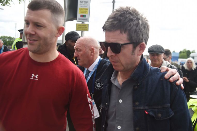 Noel Gallagher komt aan in het  Etihad Stadium van Manchester City
 Beeld Reporters / Splash
