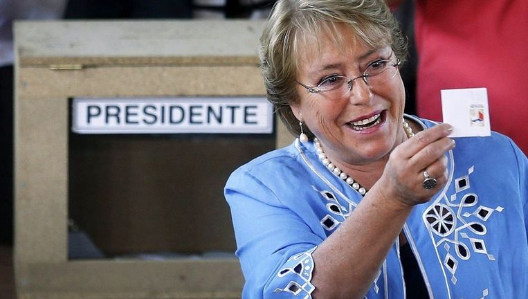 De nieuwe president van Chili Michelle Bachelet Beeld EPA