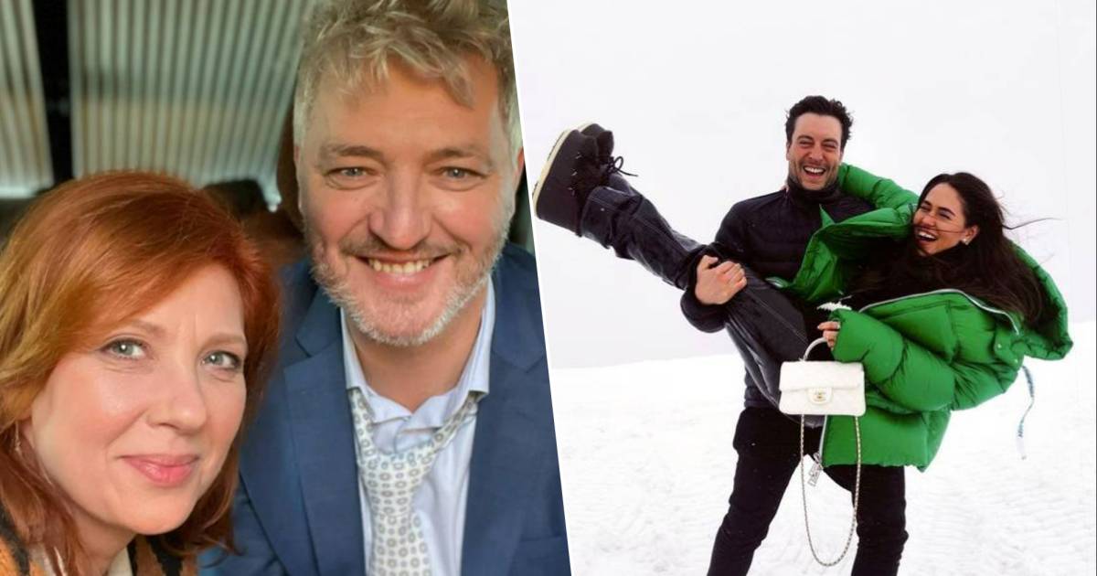 BV 24/7.  Sandrine Andre celebrates the birthday of Kurt Rogers, Sarah Botemans and Victor Verholst having fun in the snow |  showbiz