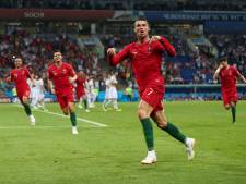 Fenomenale Ronaldo redt punt voor Portugal in voetbalfeest tegen Spanje