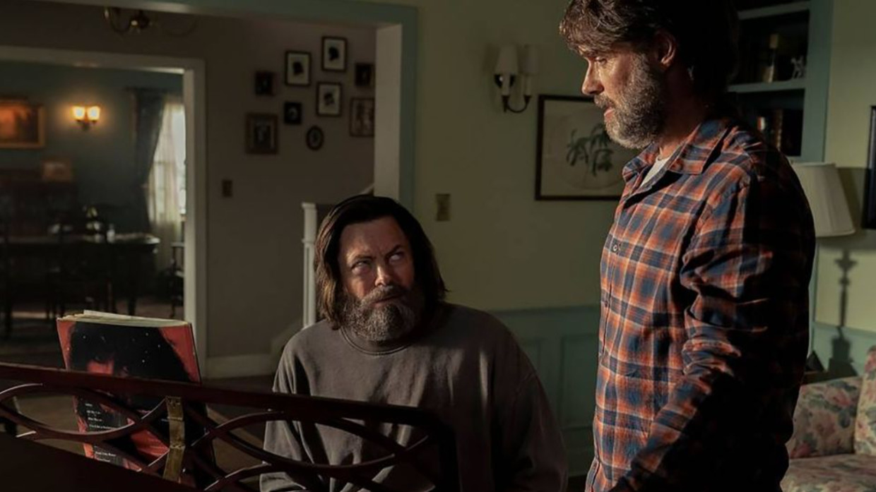 Bill en Frank in de derde aflevering van 'The Last of Us'. Beeld HBO Max