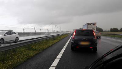 A15 richting Nijmegen weer vrij, file neemt snel af