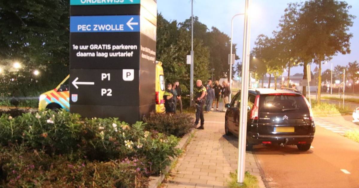 Politie houdt automobilist aan die doorrijdt na aanrijding bij stadion Zwolle.