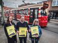 Marjam Glastra, Fred Kalisvaart en Henny Mooiman willen geen bredere of zwaardere trams door de Goudenregenstraat.