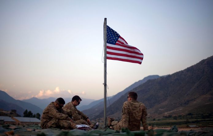 Amerikaanse soldaten in Afghanistan.