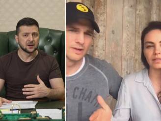 Oekraïense president Zelensky bedankt Mila Kunis en Ashton Kutcher tijdens videogesprek: “Dankbaar en onder de indruk”