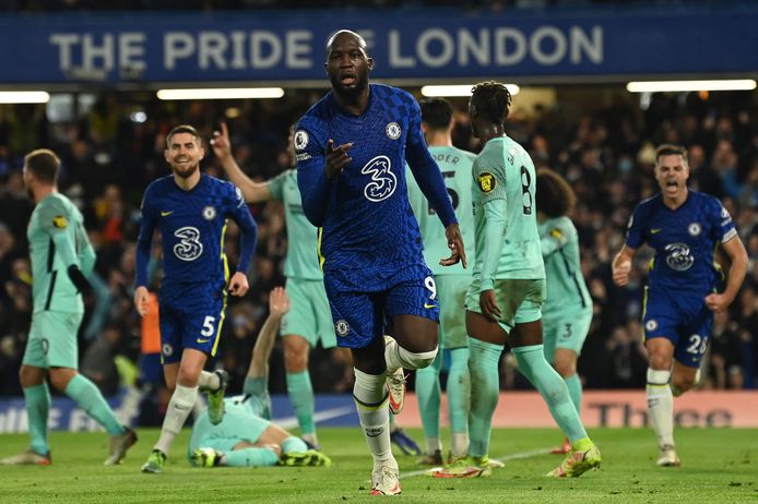 Romelu Lukaku scoorde gisteravond voor Chelsea, maar Brighton maakte in blessuretijd nog de 1-1.