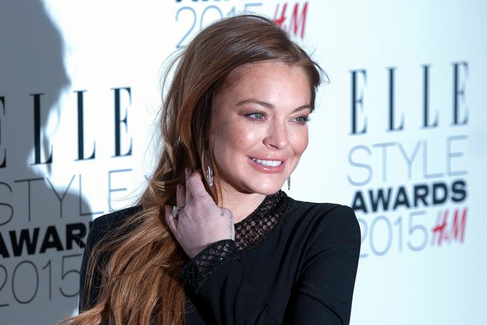 2015-02-24 20:54:23 epa05388927 (FILE) A file picture dated 24 February 2015 shows US actress Lindsay Lohan arriving at the Elle Style Awards in London, Britain. Lohan turns 30 years old on 02 July 2016.  EPA/HANNAH MCKAY