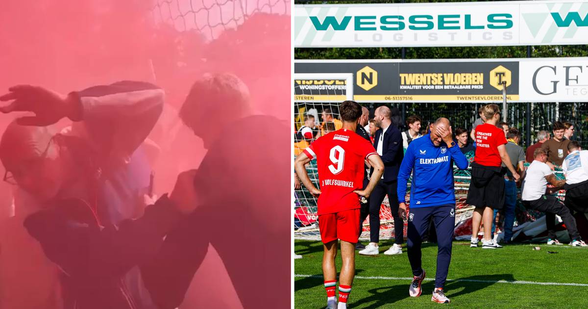 Dit weten we tot nu toe over het ongeluk met het mega-spandoek bij oefenduel van FC Twente.