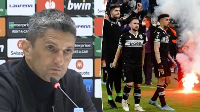 Na reeks schandalige voorvallen tijdens Marseille-PAOK spreekt Griekse coach nog wat dreigende taal: “Hun fans komen maar beter niet naar terugmatch”
