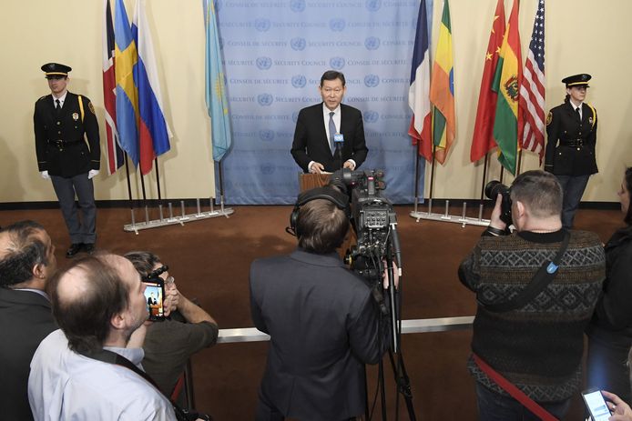 Kairat Umarov, de Kazakse afgevaardigde voor de VN-Veiligheidsraad.