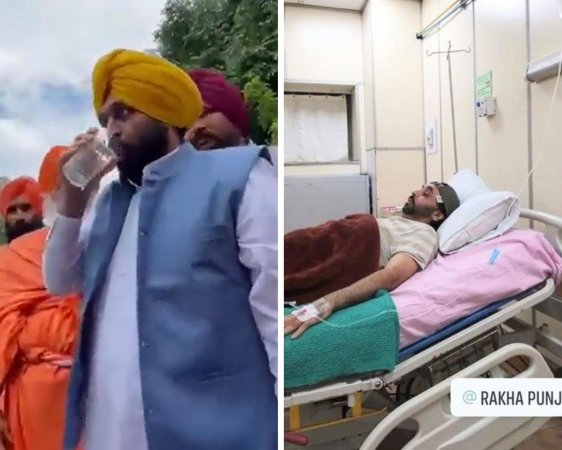 En raison d’une intense douleur à l’estomac, Bhagwant Mann a été transporté d'urgence en avion à l'hôpital 2 jours après avoir bu l'eau d'une rivière.